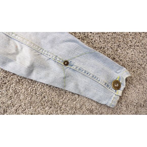 Vintage Y2K 00s Zana Di Denim Jacket Embroidered 90s Short Jean Jacket Sz Small - Picture 15 of 16